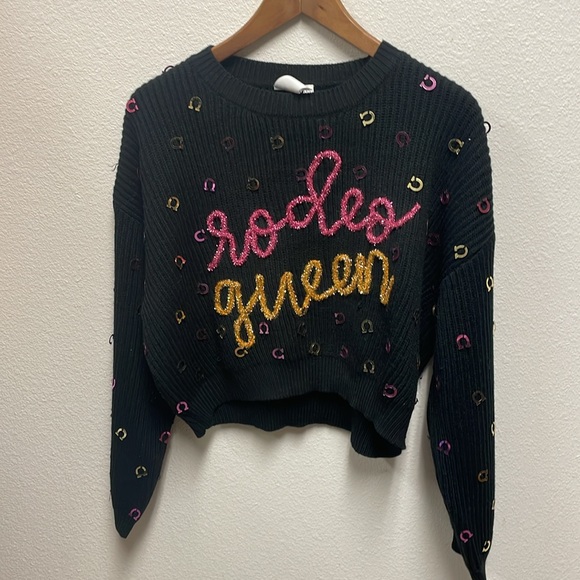 NWT Queen of Sparkles Rodeo Queen sweater - Picture 4 of 14
